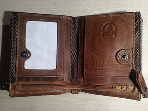 Raha kott bulloaptalit 12cmx9cm 100%nahk, uus.pakendis (5 foto / 5)