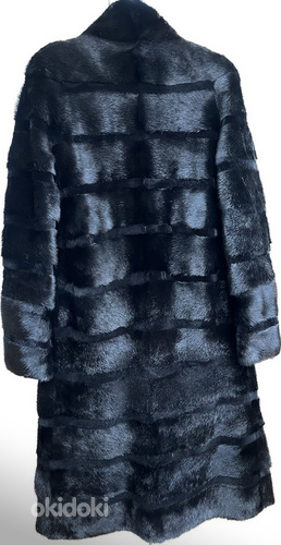 Шуба пальто норковое, натуральное, размер 42-46 (фото #2)