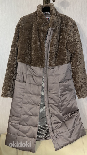 Шуба- пальто зимнее, икс. мех, размер 44-46 (фото #1)