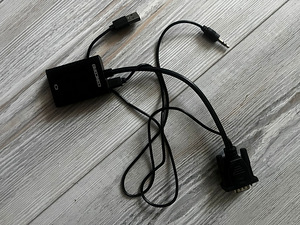 VGA-HDMI Converter with Sound Cables./ VGA-HDMI konverter (3 foto / 3)