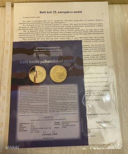 Kollekt. kullat.(24 karaad) medalitest ajaloost (12) sertif. (foto #5)