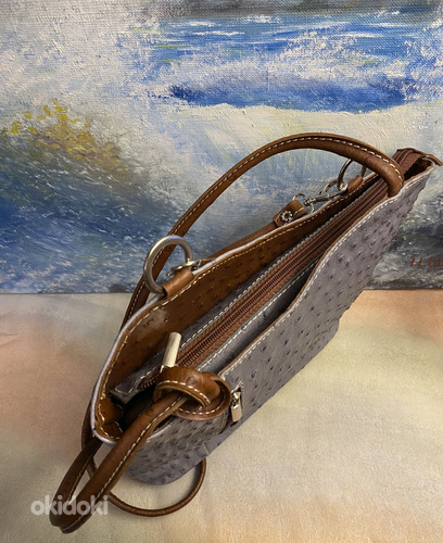 "GENUINE LEATHER" сумка из кожи страуса (фото #3)