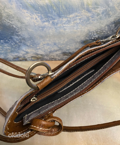 "GENUINE LEATHER" сумка из кожи страуса (фото #5)