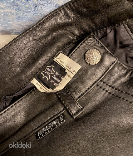 "HIPROTEC" кожаные брюки, размер S/M, 40 (фото #4)