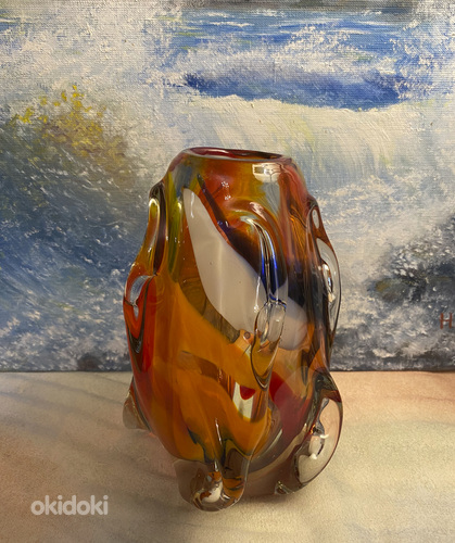 "НОЧНАЯ РАБОТА Tarbeklaas" ваза для цветов, высота 20.0 см (фото #2)