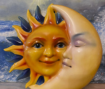 "Солнечное затмение" декоративное керамическое панно