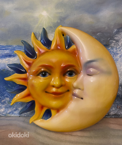 "Солнечное затмение" декоративное керамическое панно (фото #1)