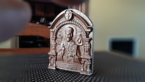 Tamm TAMM Puust nikerdatud Püha Nikolai Imetegija ikoon