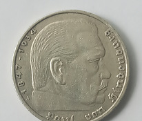 Saksamaa (Kolmas Reich) 5 Reichsmark (reichsmark) 1938