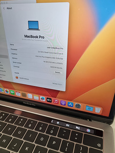 Apple Macbook PRO A1989 / 2019 GARANTII 1 AASTA (3 foto / 4)