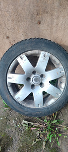Диски и старые шины 112х5 16" шкода vw (1 фото из 1)
