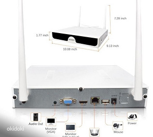 Veekindel Videovalve CCTV süsteem 8 kaamerat 1TB mäluga (3 foto / 7)