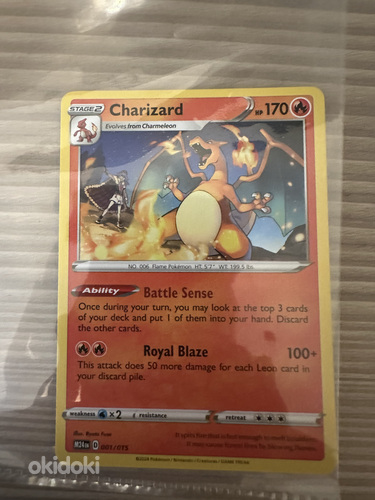 Charizard pokemon card idk how much it worth