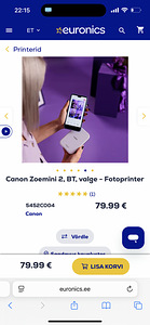 Canon Zoemini 2 Принтер (1 фото из 2)