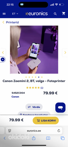 Canon Zoemini 2 Printer