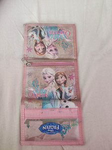 Laste roosa rahakott Frozen (3 foto / 4)