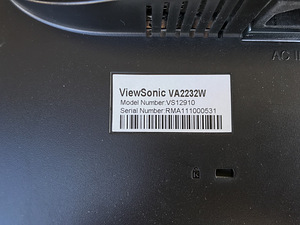 Монитор ViewSonic VA2232W 22" LED (4 фото из 8)