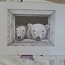 Картина "Полярные медведи в окне" (фото #1)