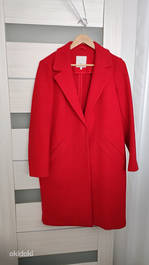 Vähe kantud, River Island punane kevad mantel UK10(M) (4 foto / 4)