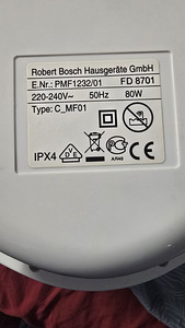 Jalgade massaaživann Bosch PMF 1232 (2 foto / 9)