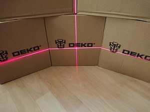 Põikjoonlaser 360°, 5 kiirt, 6 punkti, punane/roheline kiir! (5 foto / 6)