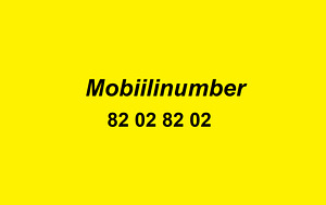 Mobiilinumber " 82 02 82 02 " (1 foto / 1)