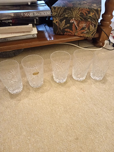 Хрустальные стаканы 5 шт