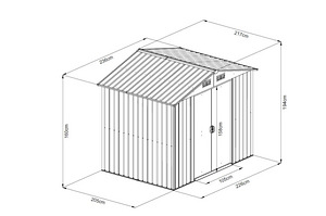 Metallist Aiakuur 2260x2050mm 4,63m2 hall (1 foto / 2)