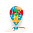 Деревянный детский 3D пазл воздушный шар новый (фото #2)