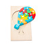 Деревянный детский 3D пазл воздушный шар новый (фото #1)