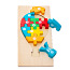 Деревянный детский 3D пазл воздушный шар новый (фото #5)