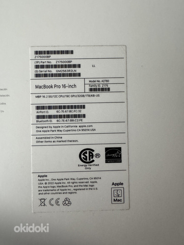 Macbook M2 Pro 16" 32GB 12/19 1TB (foto #3)