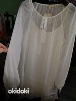Красивое летнее белое платье новое S XS (фото #3)