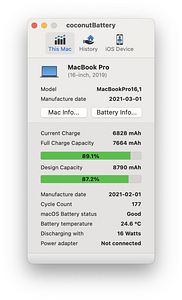 MacBook Pro 2019 16" Space Gray i9 / 16GB RAM / 1TB SSD (5 foto / 8)