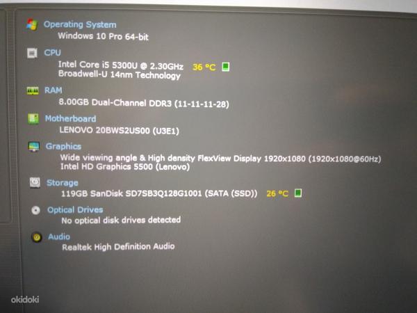 Lenovo Thinkpad T450s i5/8GB RAM /128GB SSD/14" Full HD, IPS (foto #2)