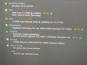 I7-7740X/X299/12GB RAM/NVMe 512GB/GTX 1660 Ti 6GB (2 foto / 9)