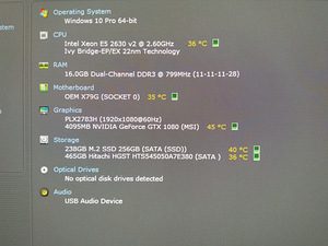 Xeon E5-2630/X79/16GB RAM/SSD m.2 256GB/GTX 1080 8GB (2 foto / 9)