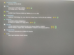 I7-3770/H61/8GB RAM/SSD 120GB/HDD500GB/Radeon RX VEGA 56 8GB (2 foto / 10)