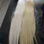 Blond Hobusesaba juuksepikendus pikkus 60 cm (foto #2)
