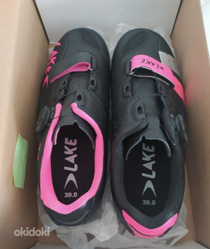 Шоссейные туфли Lake CX176 - черный/розовый Новые! (фото #6)