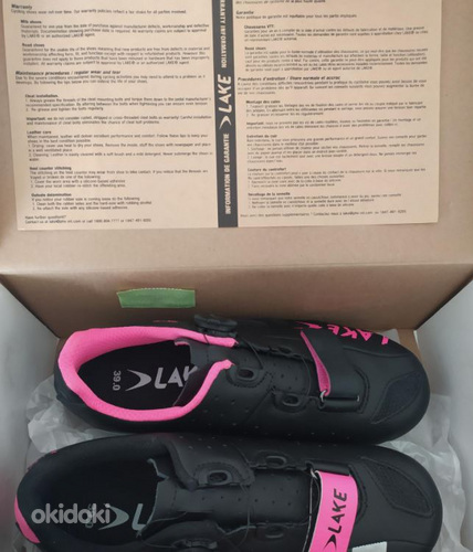 Шоссейные туфли Lake CX176 - черный/розовый Новые! (фото #8)