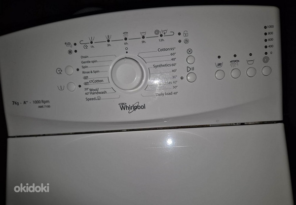 Pesumasin Whirlpool AWE 7100 6,5kg 1200p/min