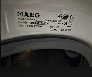 Pesumasin Aeg L88689FL 8kg 1600p/min (5 foto / 6)