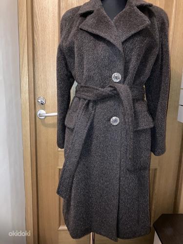 Зимнее пальто № 42 с альпакой и мохером. (фото #1)