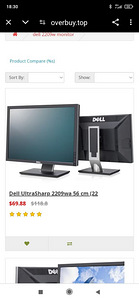 Dell ultraSharp 2209wa 56 cм