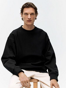 Свитшот ARKET (Loose Heavyweight Sweatshirt black) (2 фото из 3)