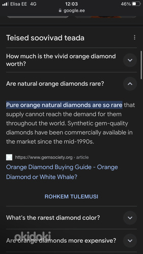 Vivid orange diamond (foto #5)