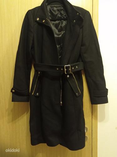 Продам очень достойное, стильное черное пальто ZARA XL XL. (фото #1)