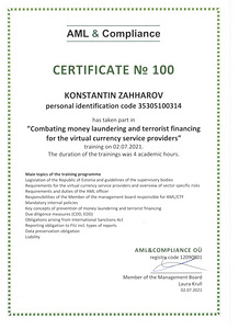 GDPR/DPO, AML/KYC/KYB/CDD, Sanctions Screening specialist (2 foto / 3)