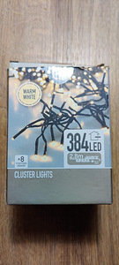 Garland 384 LED, 8 valgusefekti, soe valgus, koju (1 foto / 8)